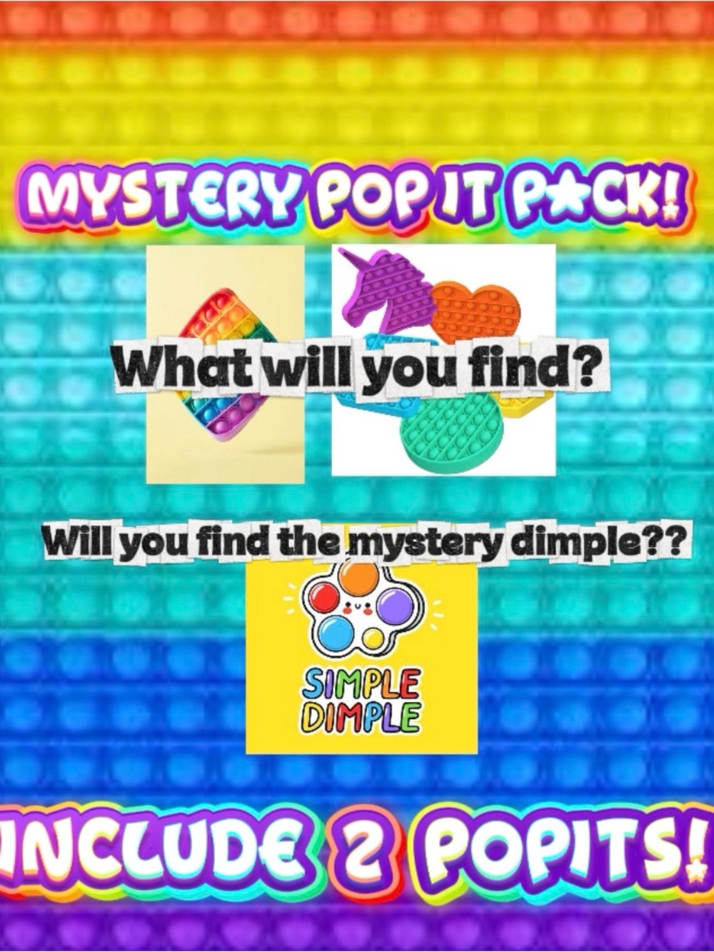 MYSTERY POP IT PACKAGE
